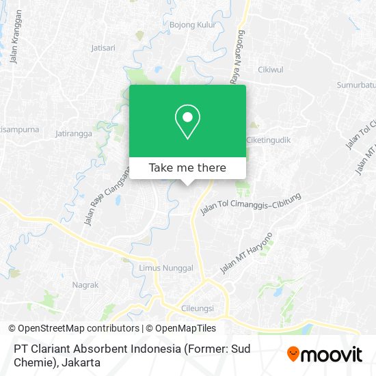 PT Clariant Absorbent Indonesia (Former: Sud Chemie) map