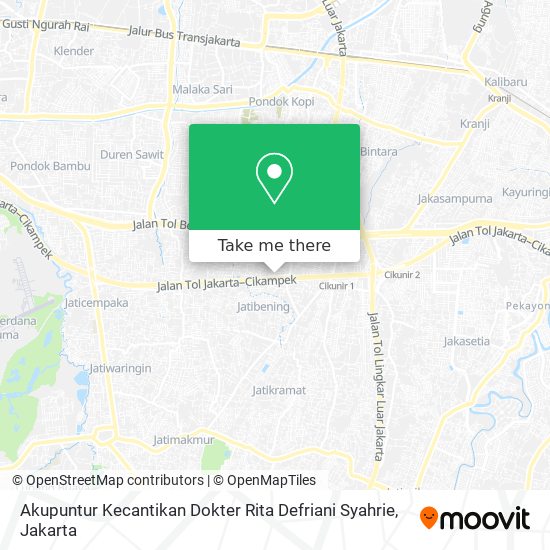 Akupuntur Kecantikan Dokter Rita Defriani Syahrie map