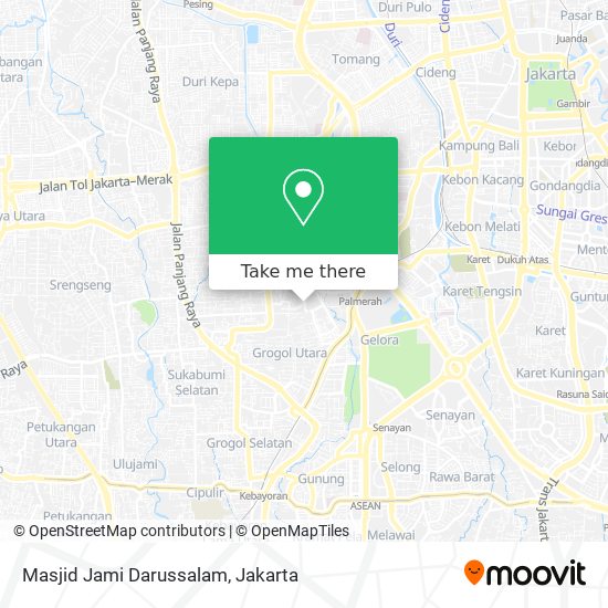 Masjid Jami Darussalam map