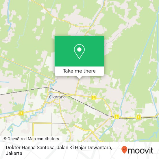 Dokter Hanna Santosa, Jalan Ki Hajar Dewantara map