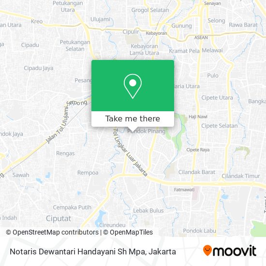 Notaris Dewantari Handayani Sh Mpa map
