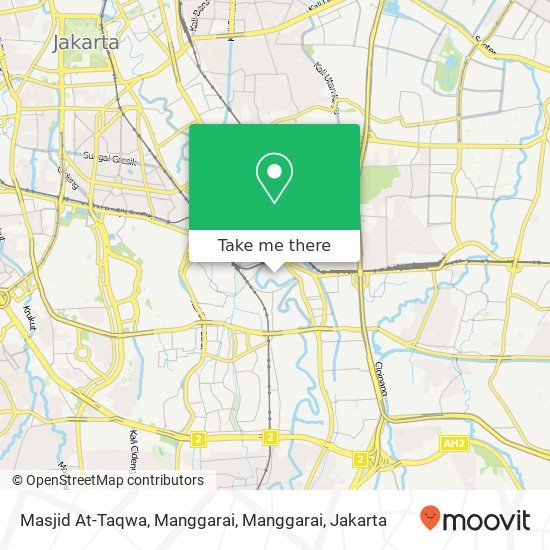 Masjid At-Taqwa, Manggarai, Manggarai map