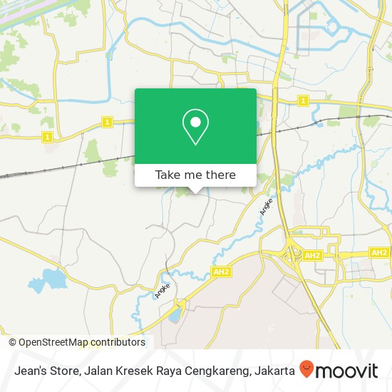 Jean's Store, Jalan Kresek Raya Cengkareng map