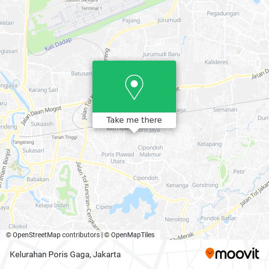 Kelurahan Poris Gaga map