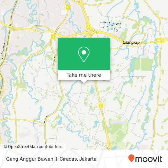 Gang Anggur Bawah II, Ciracas map