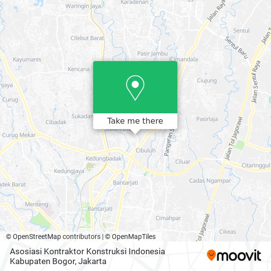 Asosiasi Kontraktor Konstruksi Indonesia Kabupaten Bogor map