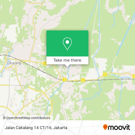 Jalan Cakalang 14 CT/16 map