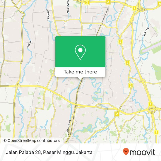 Jalan Palapa 28, Pasar Minggu map