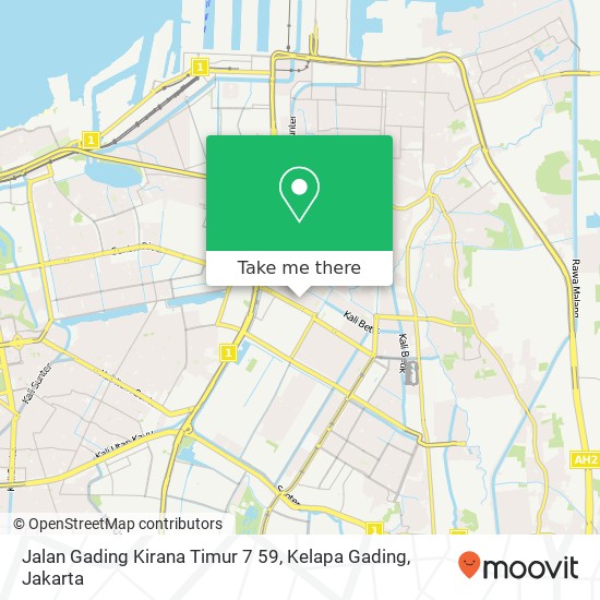 Jalan Gading Kirana Timur 7 59, Kelapa Gading map