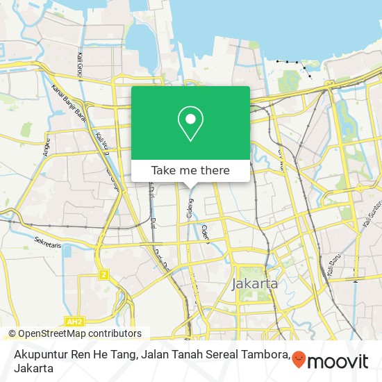 Akupuntur Ren He Tang, Jalan Tanah Sereal Tambora map