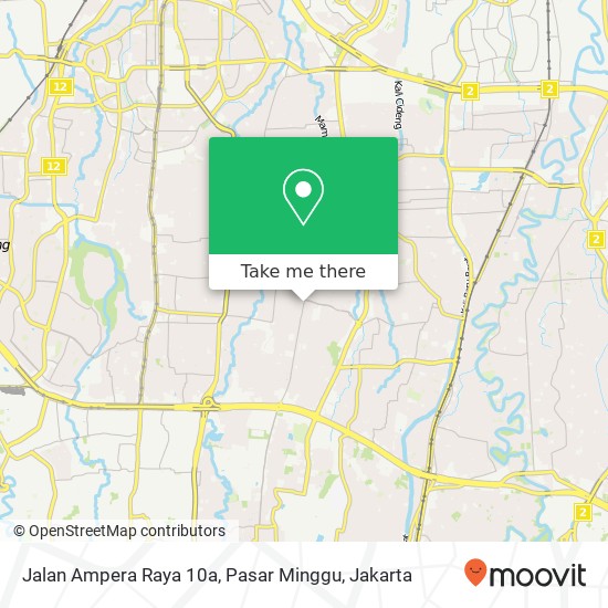 Jalan Ampera Raya 10a, Pasar Minggu map