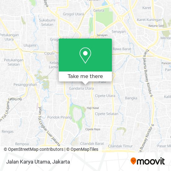 Jalan Karya Utama map