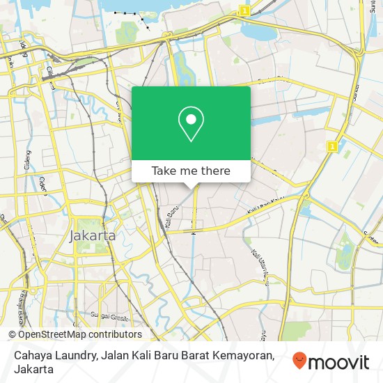 Cahaya Laundry, Jalan Kali Baru Barat Kemayoran map