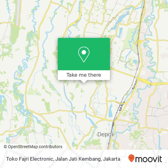 Toko Fajri Electronic, Jalan Jati Kembang map