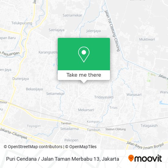 Puri Cendana / Jalan Taman Merbabu 13 map