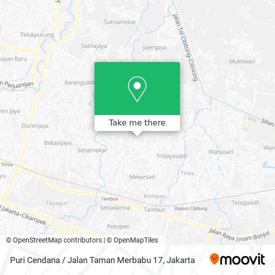 Puri Cendana / Jalan Taman Merbabu 17 map