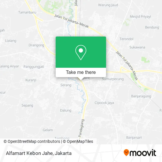 Alfamart Kebon Jahe, Kebon Jahe map