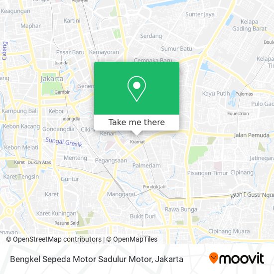 Bengkel Sepeda Motor Sadulur Motor map