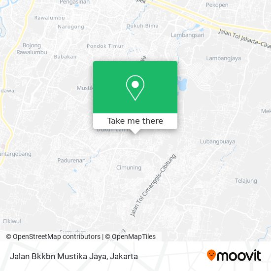 Jalan Bkkbn Mustika Jaya map