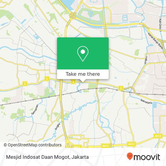 Mesjid Indosat Daan Mogot map