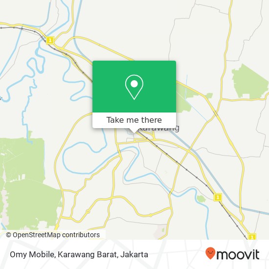 Omy Mobile, Karawang Barat map