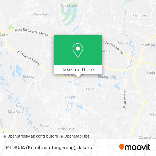 PT. SUJA (Kemitraan Tangerang) map