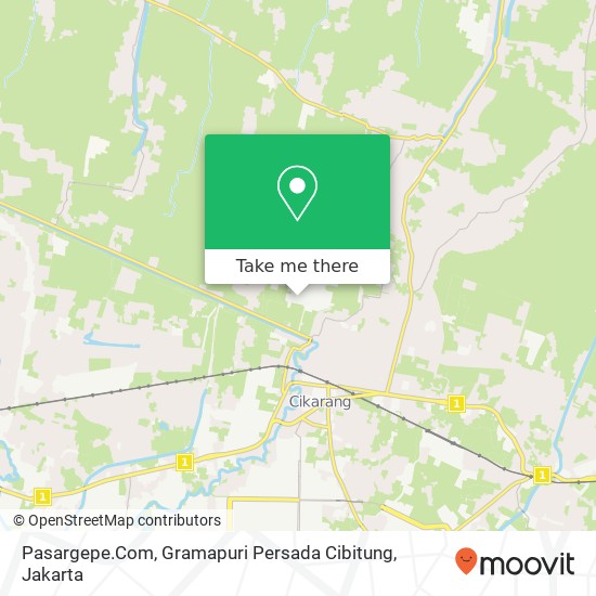 Pasargepe.Com, Gramapuri Persada Cibitung map