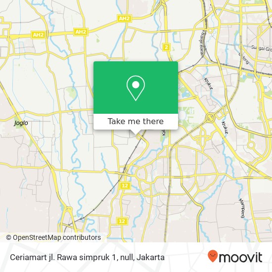 Ceriamart jl. Rawa simpruk 1, null map