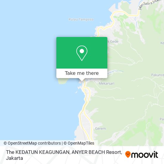 The  KEDATUN KEAGUNGAN, ANYER BEACH Resort map