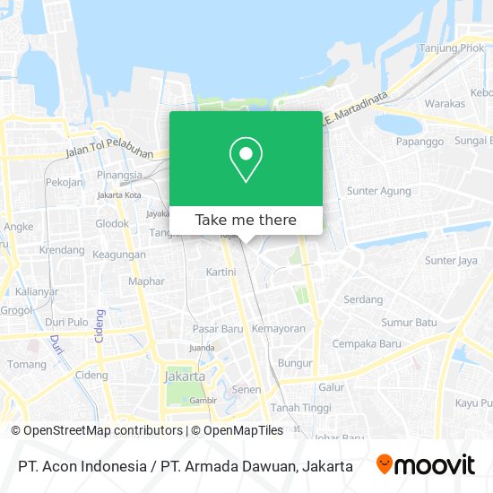 PT. Acon Indonesia / PT. Armada Dawuan map