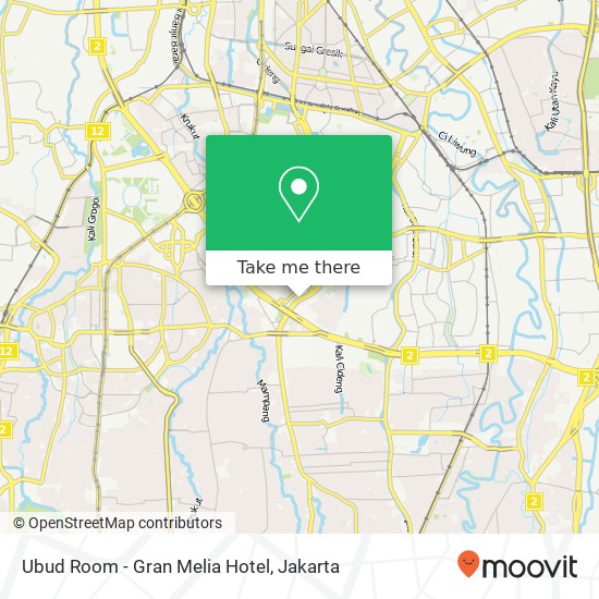Ubud Room - Gran Melia Hotel map