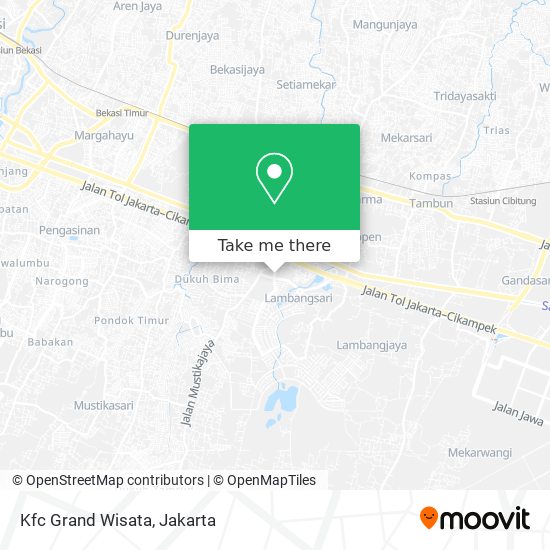 Kfc Grand Wisata map