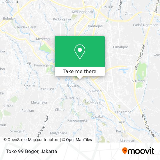 Toko 99 Bogor map