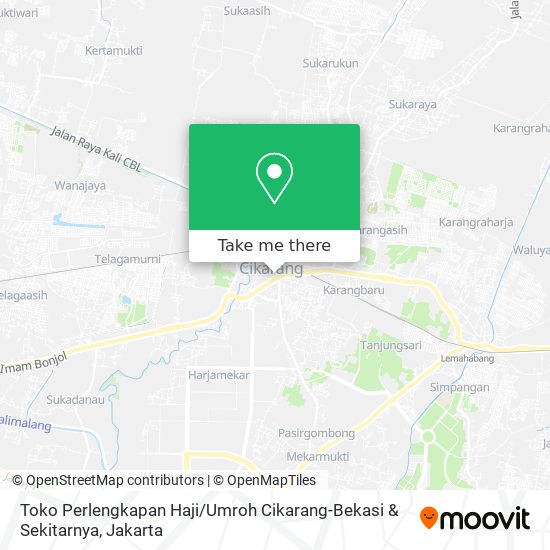 Toko Perlengkapan Haji / Umroh Cikarang-Bekasi & Sekitarnya map