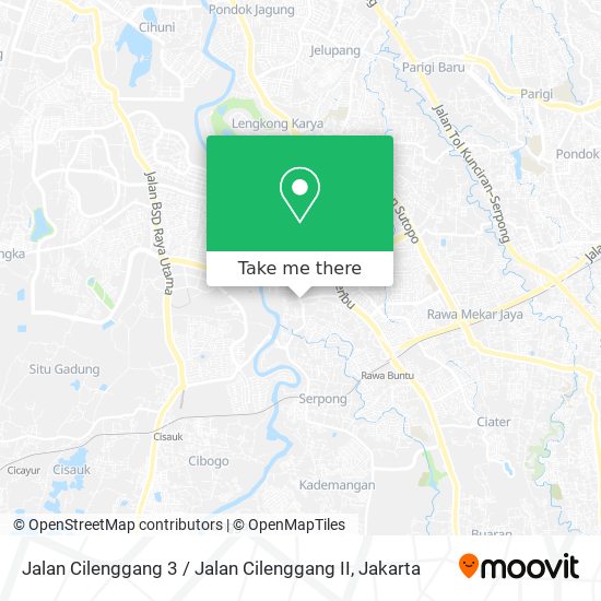 Jalan Cilenggang 3 / Jalan Cilenggang II map