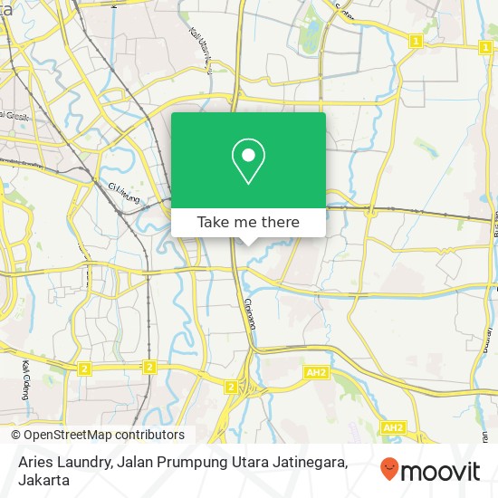 Aries Laundry, Jalan Prumpung Utara Jatinegara map