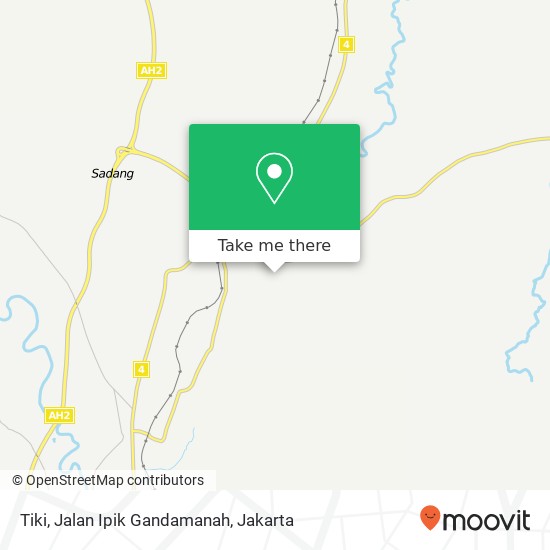 Tiki, Jalan Ipik Gandamanah map