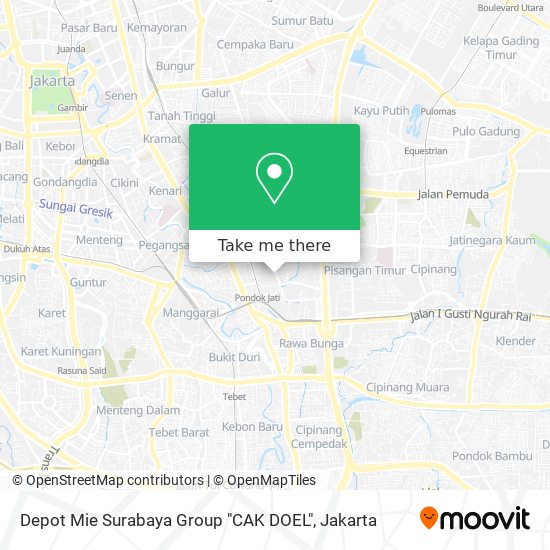 Depot Mie Surabaya Group "CAK DOEL" map