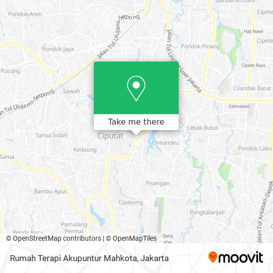 Rumah Terapi Akupuntur Mahkota map
