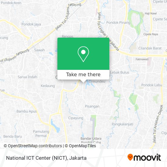 National ICT Center (NICT) map