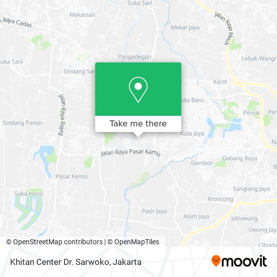 Khitan Center Dr. Sarwoko map