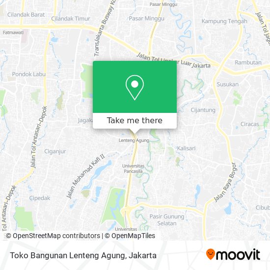 Toko Bangunan Lenteng Agung map