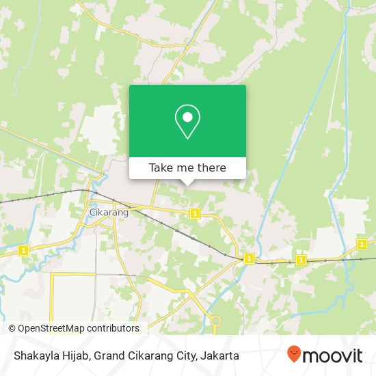 Shakayla Hijab, Grand Cikarang City map