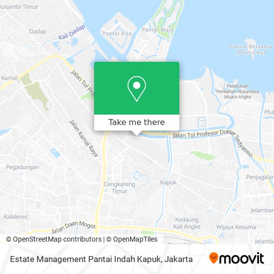 Estate Management Pantai Indah Kapuk map