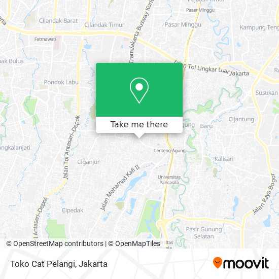 Toko Cat Pelangi map