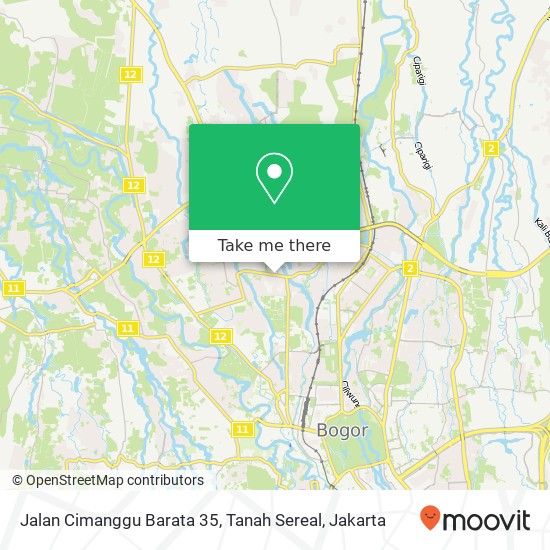 Jalan Cimanggu Barata 35, Tanah Sereal map