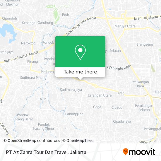 PT Az Zahra Tour Dan Travel map