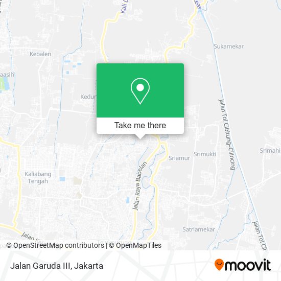 Jalan Garuda III, Babelan map