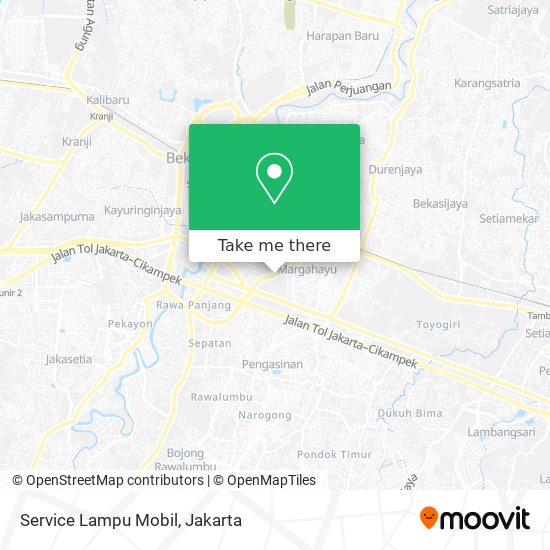 Service Lampu Mobil map