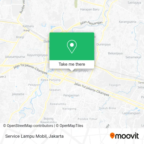 Service Lampu Mobil map